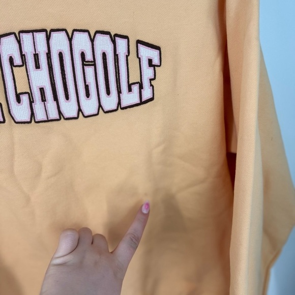 Golf Women’s Embroidered Long Sleeve Elastic Waist Crewneck Sweater - Picture 3 of 5